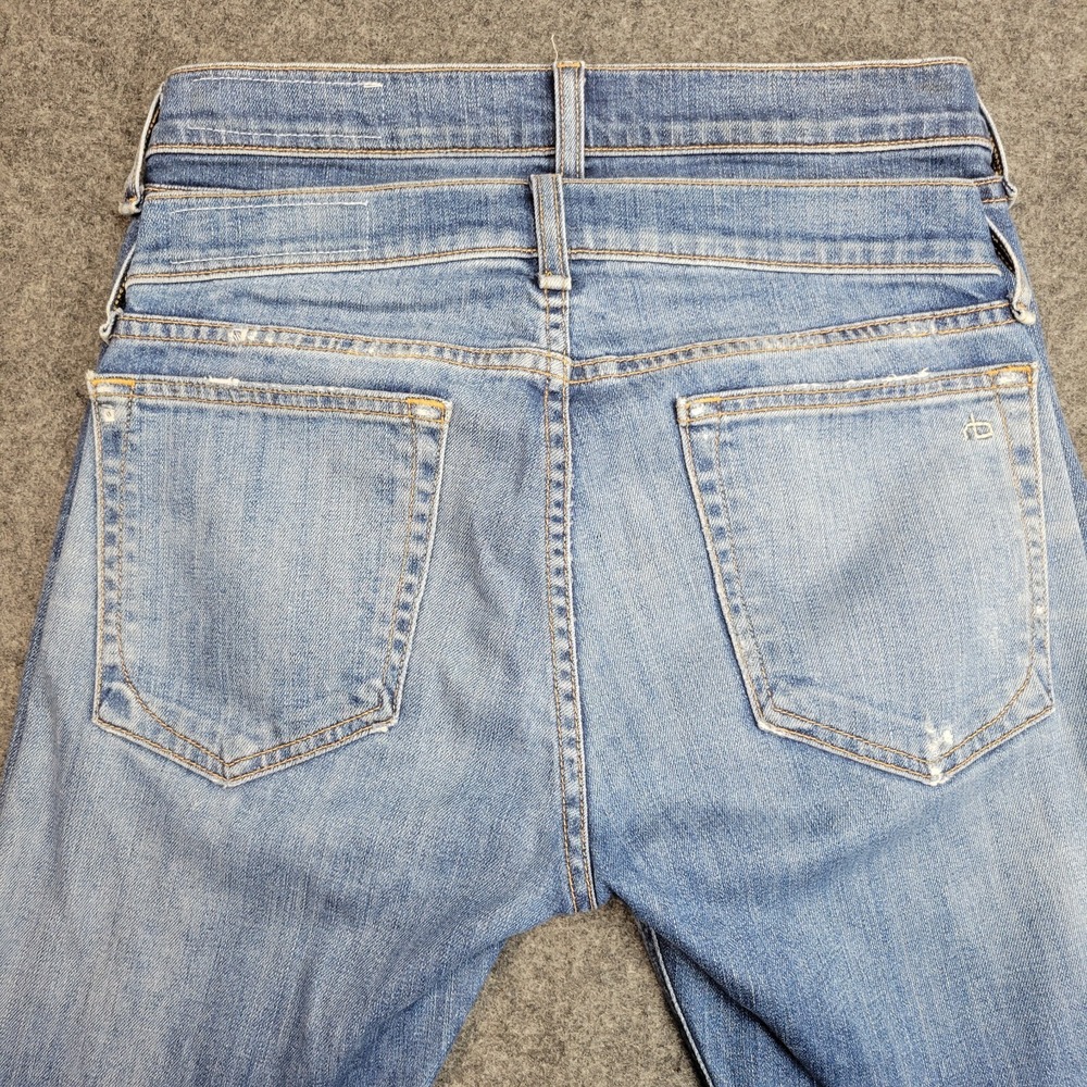 Rag & Bone Jeans Womens 25 Light Wash Distressed Skinny Y2K Stretch Denim LOT(2) - Picture 7 of 16